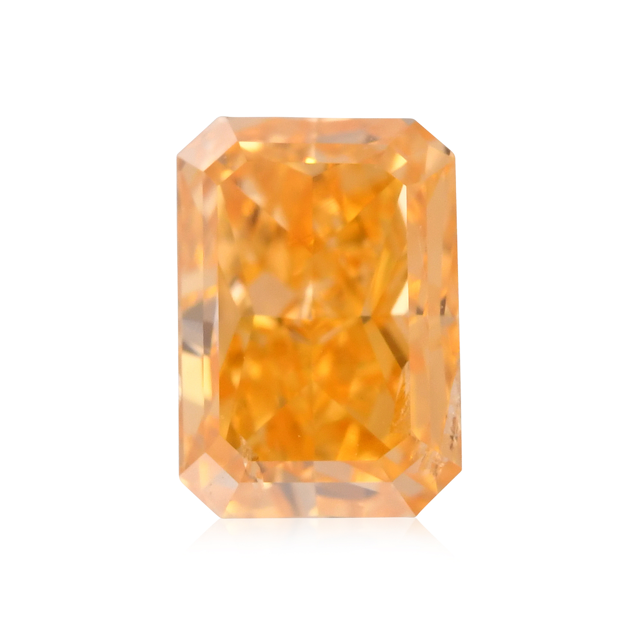 m48-0.086ct FANCY VIVID ORANG YELLOW si2-