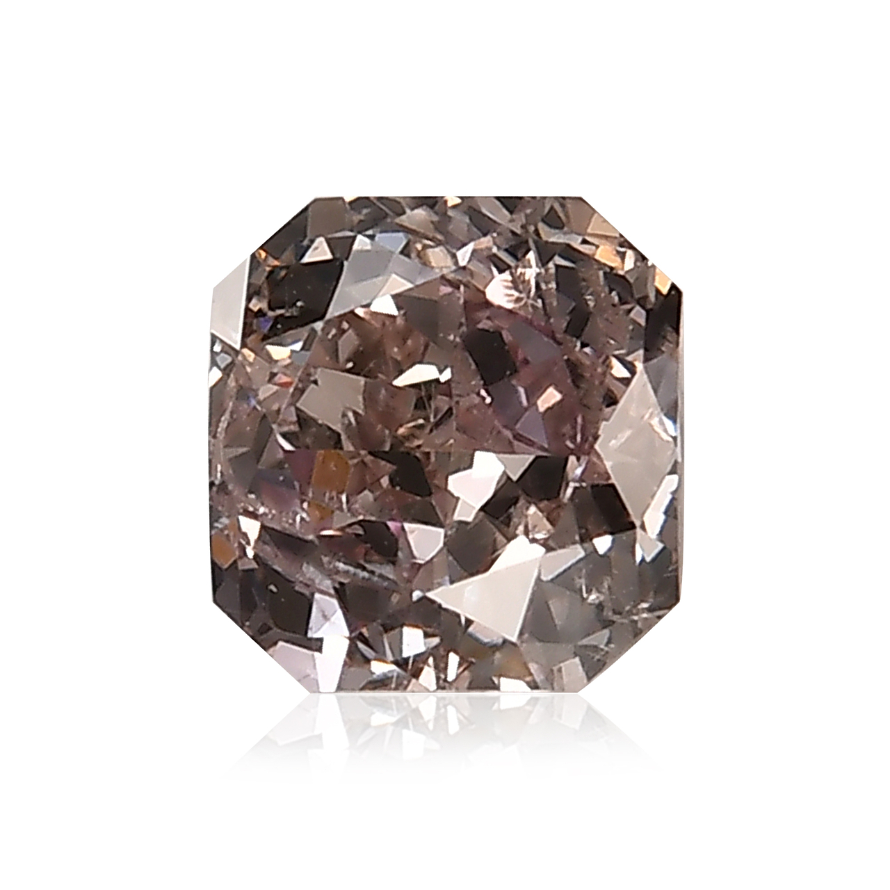 0.70 carat, Fancy Brown Pink Diamond, Radiant Shape, I1 Clarity, GIA, SKU  508682