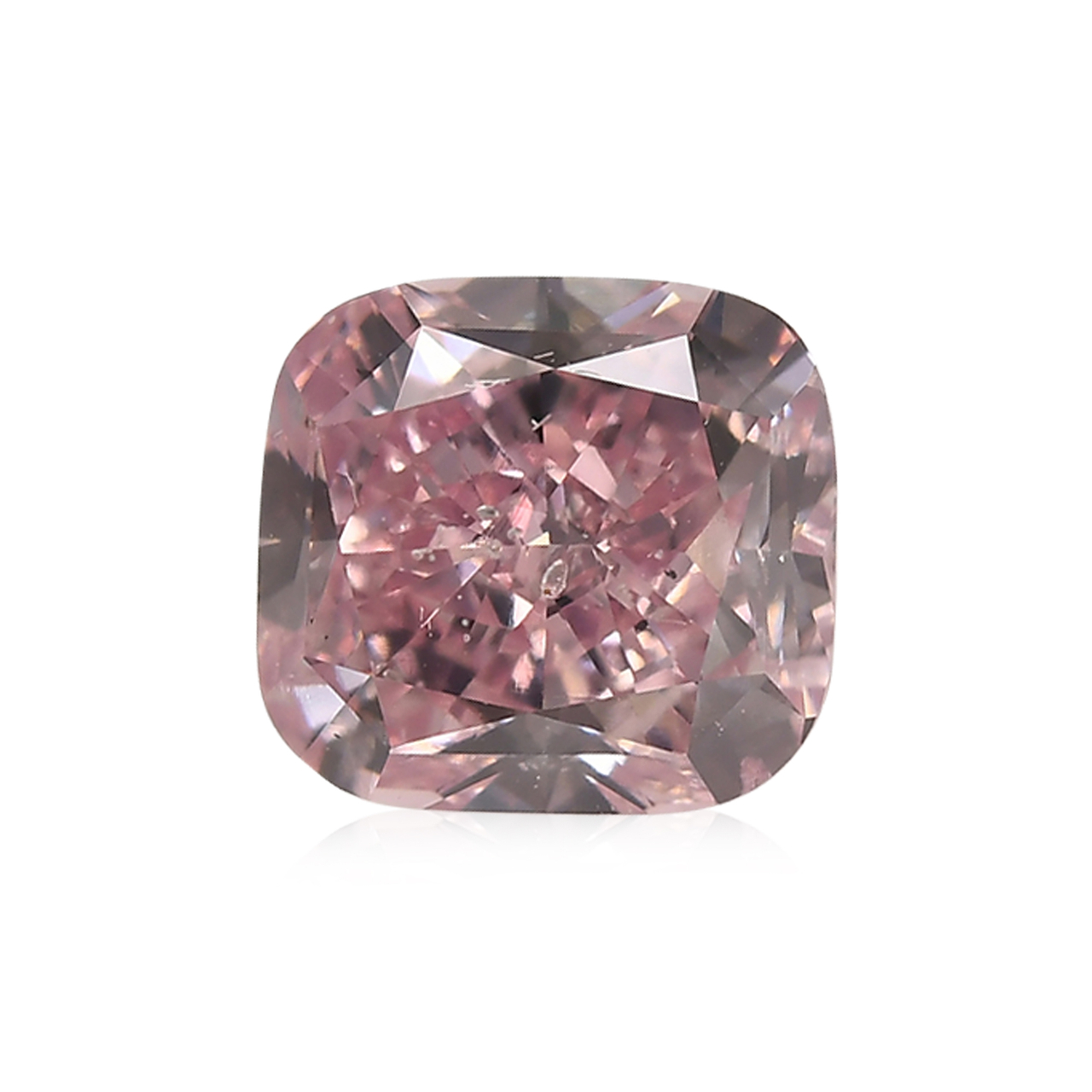 3.83 carat, Fancy Intense Purplish Pink Diamond, Cushion Shape
