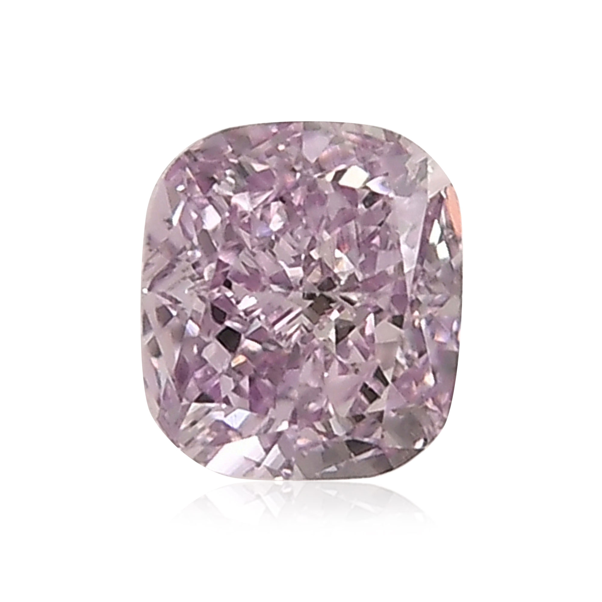 0.25 carat, Fancy Intense Pink Purple Diamond, Cushion Shape, SI2