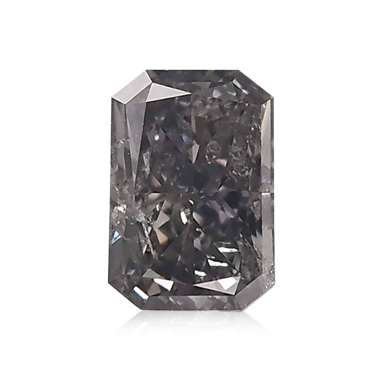 0.60 carat, Fancy Violet Gray Diamond, Radiant Shape, I1 Clarity, GIA, SKU  533018