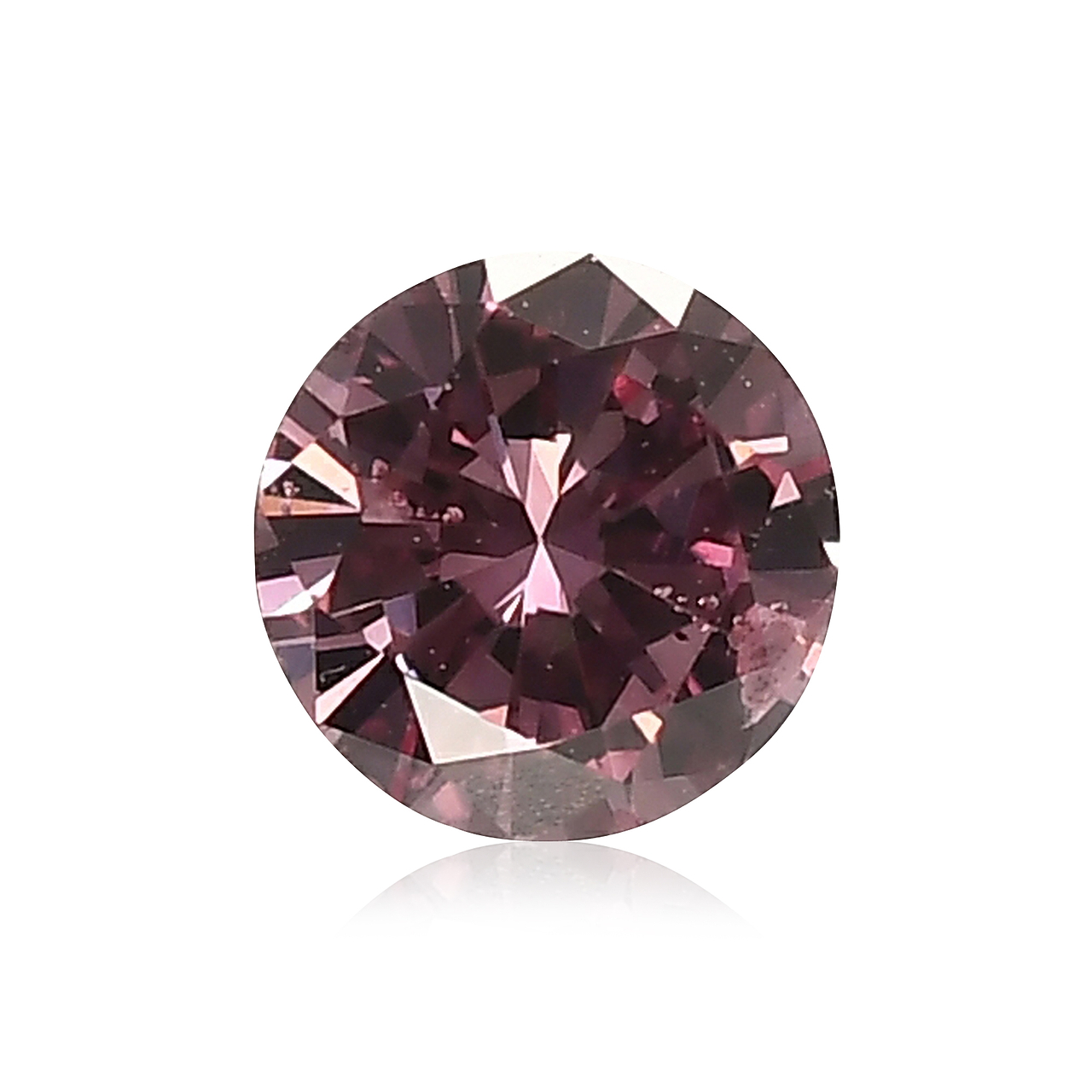 0.19 carat, Fancy Intense Pink Diamond, Round Shape, SI2