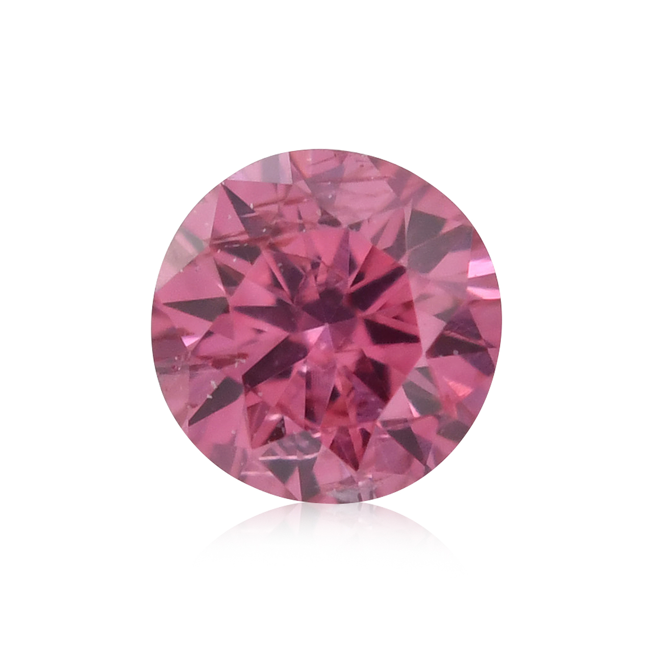 0.05 carat, Fancy Deep Purplish Pink Diamond, Round Shape, (VS) Clarity,  GIA, SKU 560086