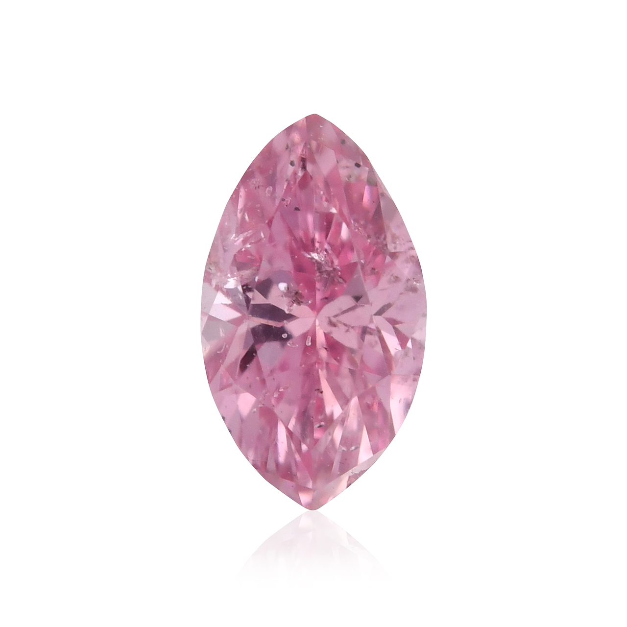 0.19 carat, Fancy Intense Purplish Pink Diamond, Marquise Shape ...