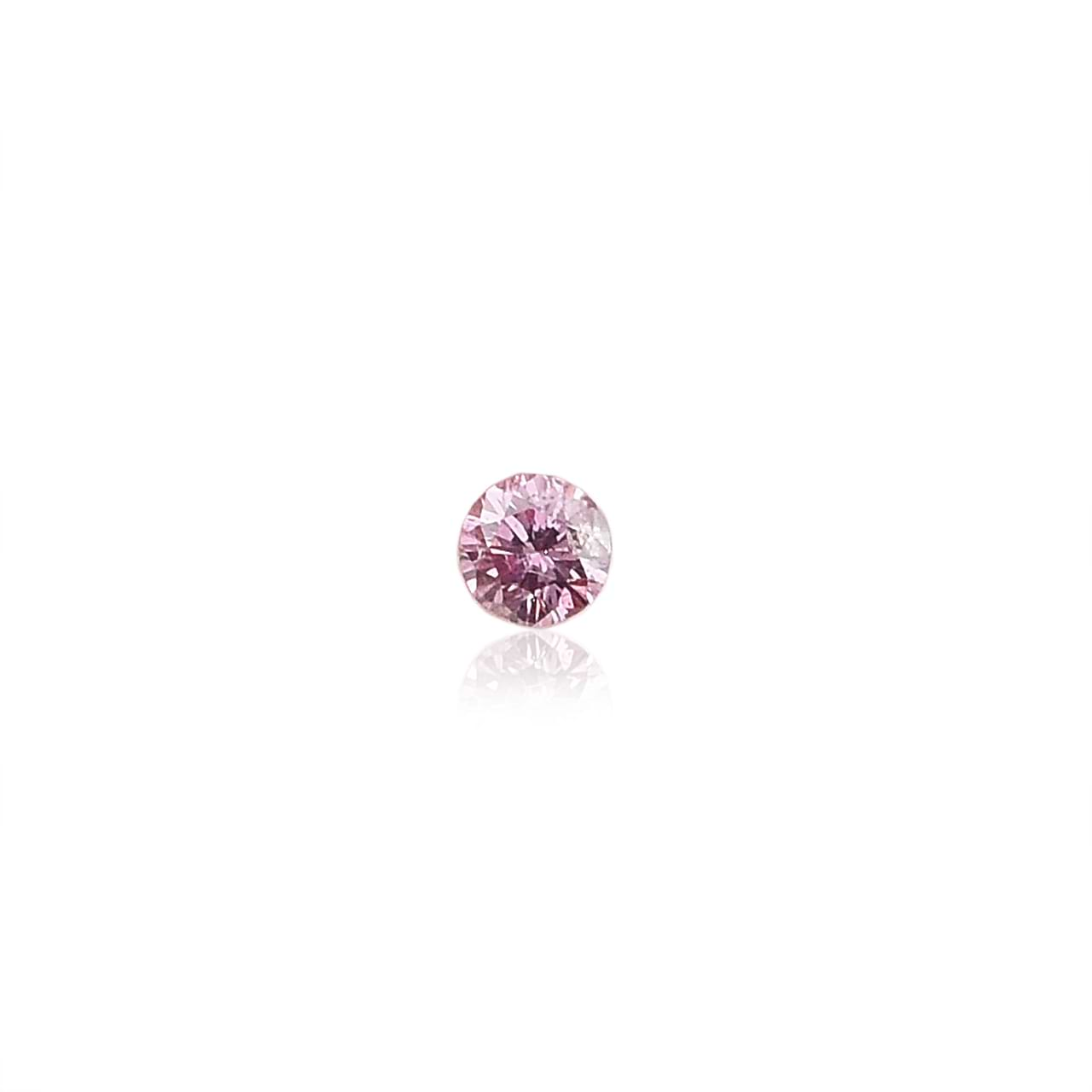 0.05 carat, Fancy Intense Purplish Pink Diamond, Round Shape, GIA, SKU  577437