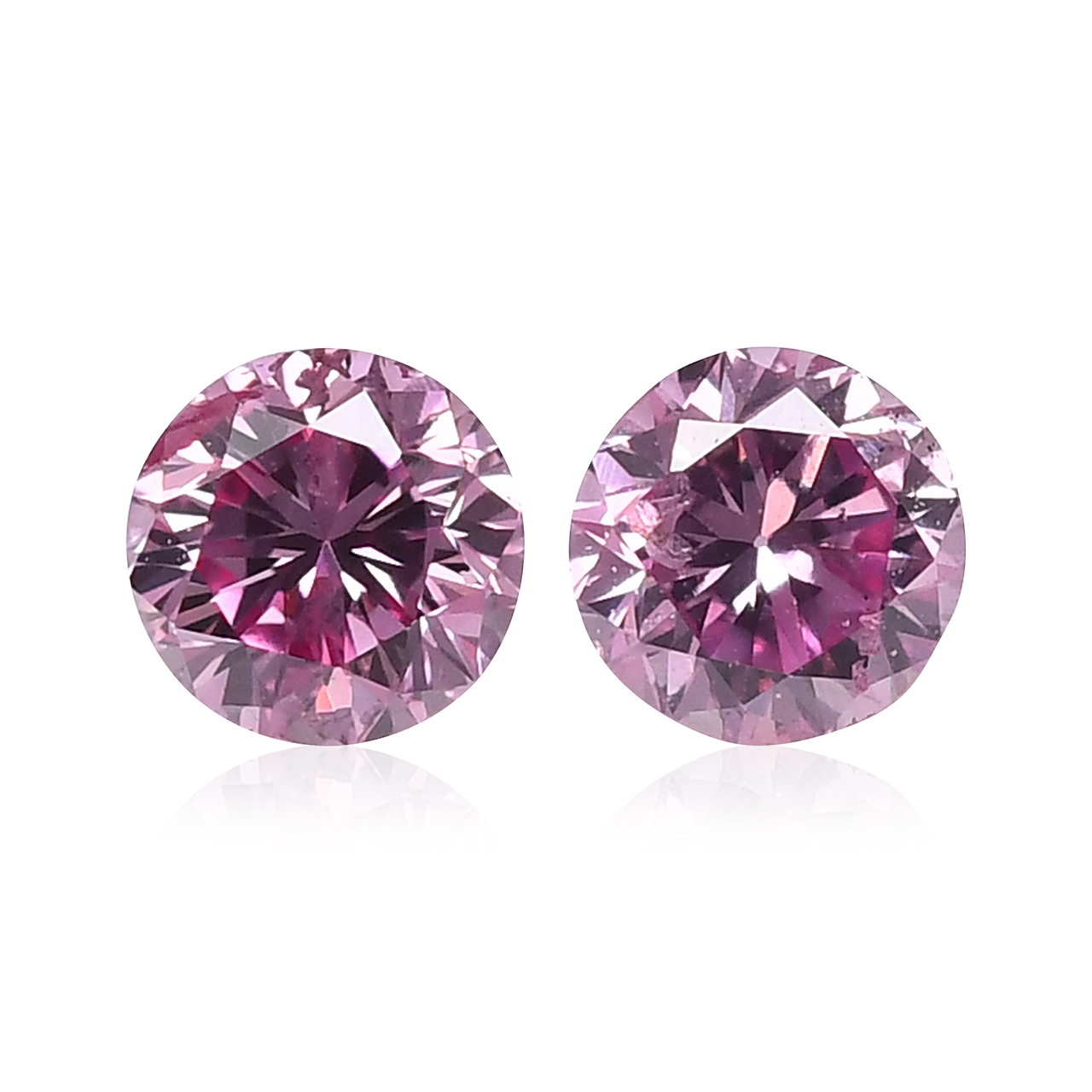 0.28 carat, Fancy Intense Purplish Pink Diamonds, Round Shape, GIA, SKU  577452