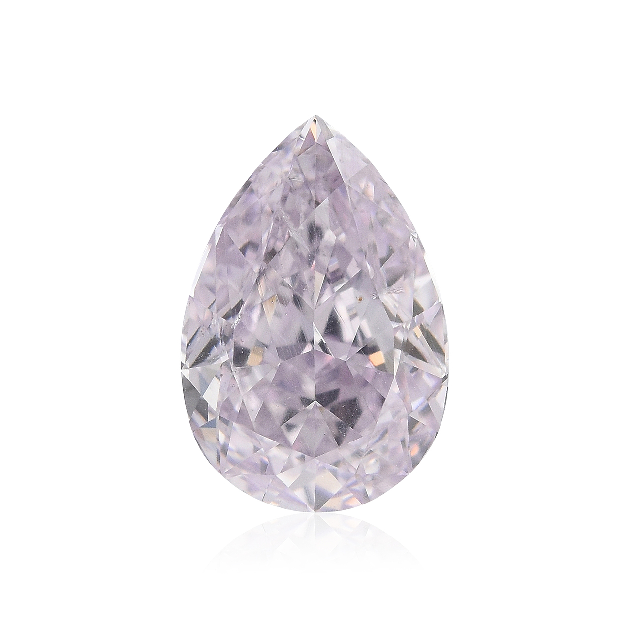 0.94 carat, Fancy Light Pinkish Purple Diamond, Pear Shape, SI2 Clarity,  GIA, SKU 578845
