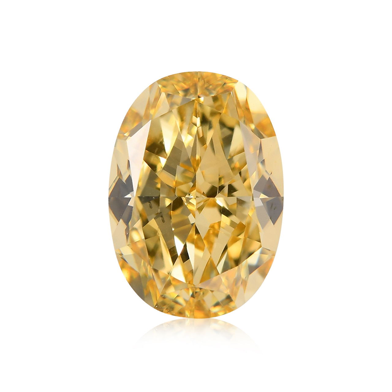 1.39 carat, Fancy Intense Yellow Diamond, Oval Shape, VVS2 Clarity, GIA,  SKU 604894