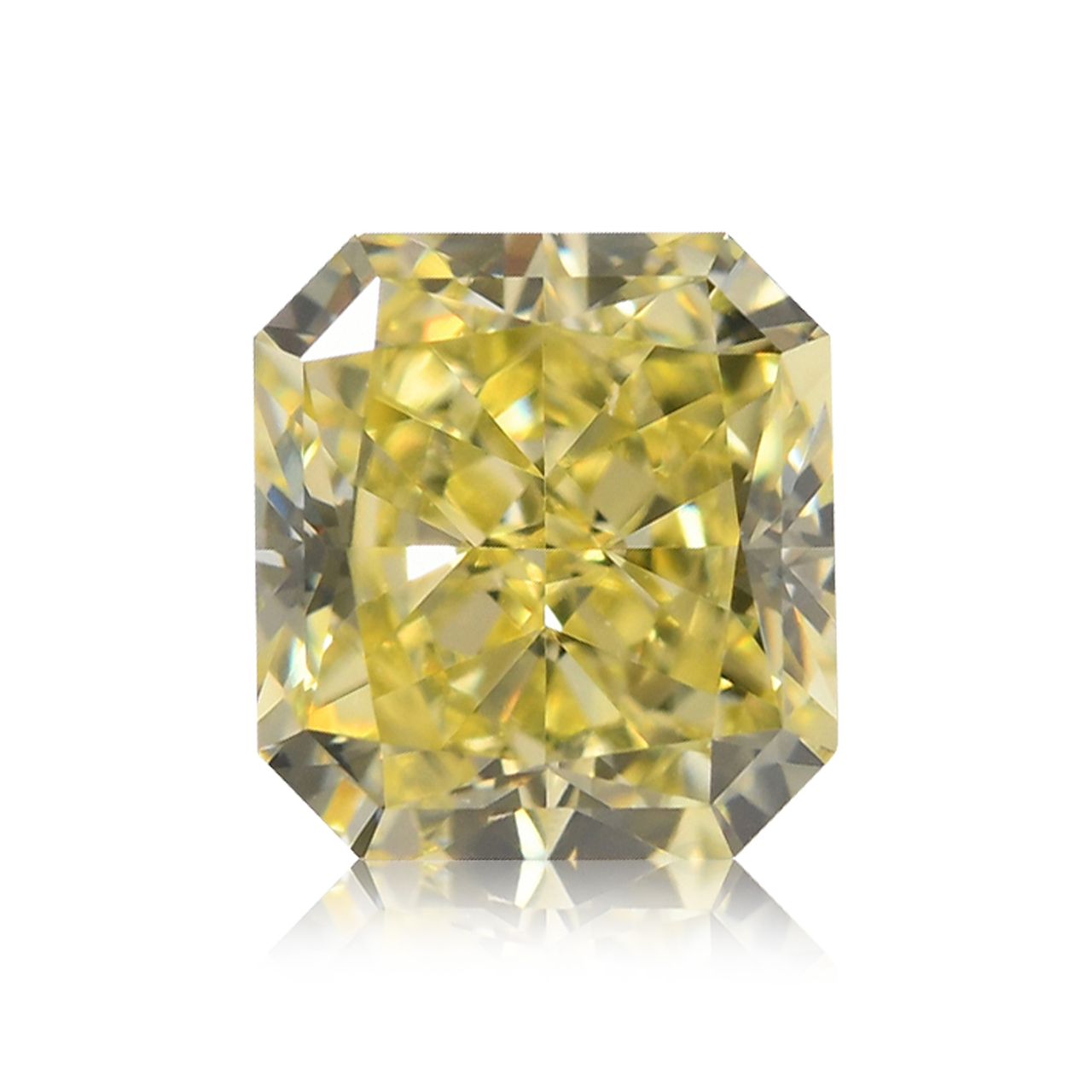 0.61 carat, Fancy Yellow Diamond, Radiant Shape, VVS2 Clarity, GIA, SKU  612106