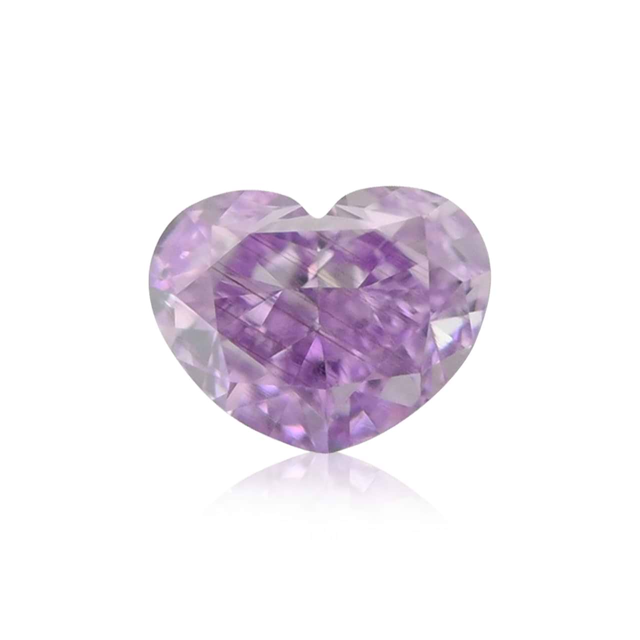 0.15 carat, Fancy Intense Purple Diamond, Heart Shape, VS1 0.15 carat, Fancy Intense Purple Diamond, Heart Shape, VS1