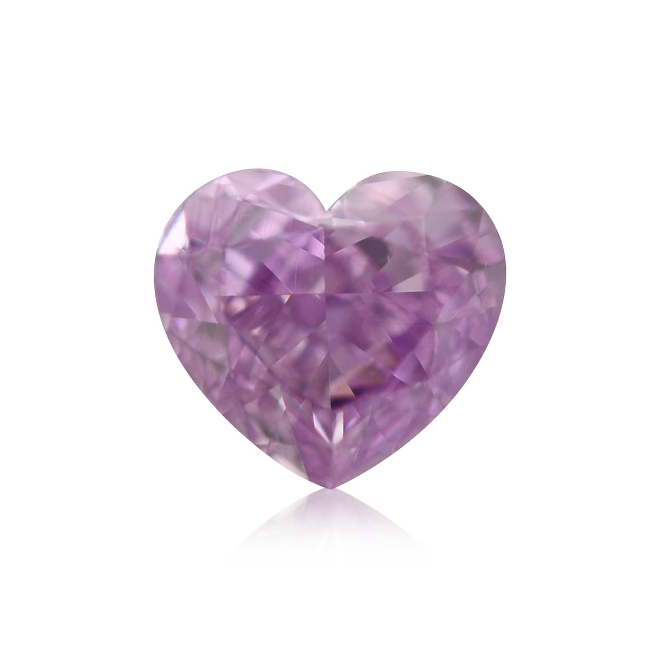 0.27 carat, Fancy Intense Pink Purple Diamond, Heart Shape, SI1 