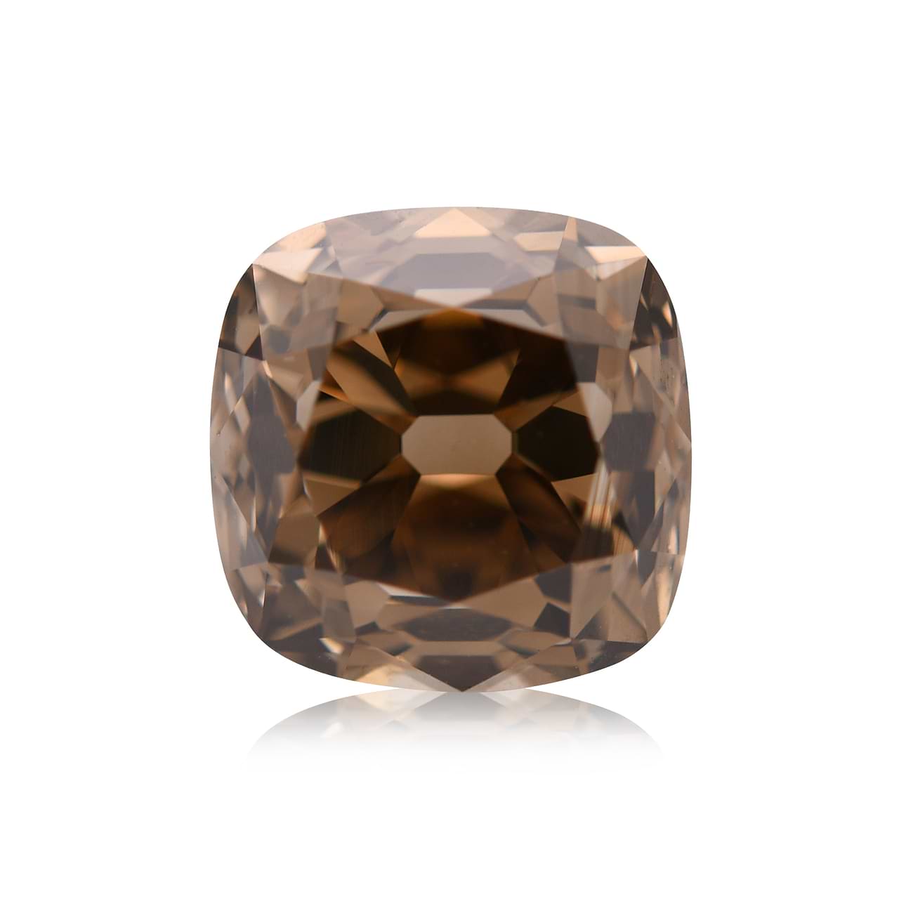 2.02 carat, Fancy Dark Yellowish Brown Diamond, Cushion 2.02 carat, Fancy Dark Yellowish Brown Diamond, Cushion
