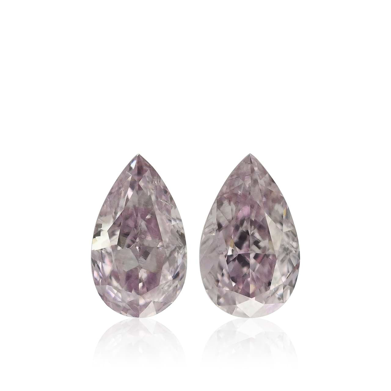 0.51 carat, Fancy Purple Pink Diamonds, Pear Shape, SI1 0.51 carat, Fancy Purple Pink Diamonds, Pear Shape, SI1