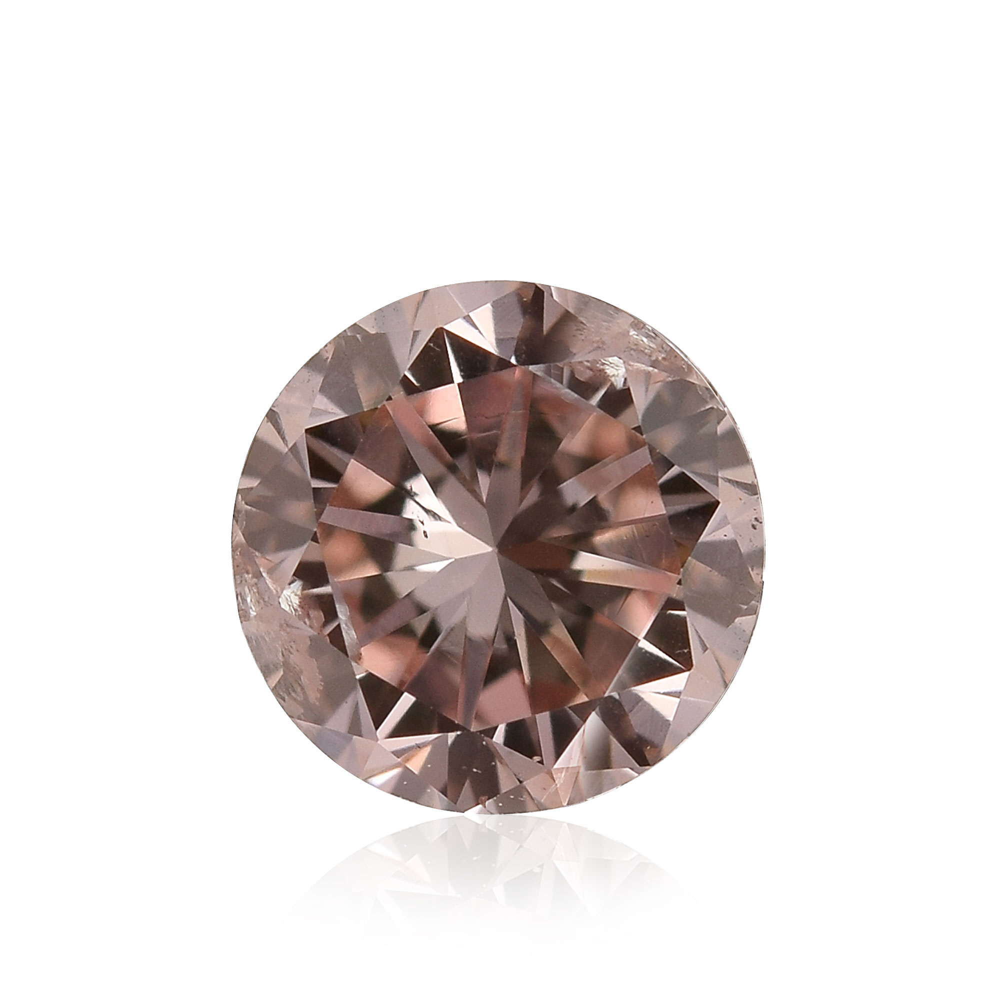 0.096ct Fancy Deep Brownish Orangy Pink www.mecadraft.com