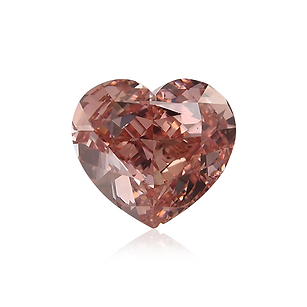 2.01 carat, Fancy Intense Orangy Pink Diamond, Heart Shape, SI1 Clarity,  GIA, SKU 457444