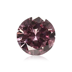 0.23 carat, Fancy Intense Purplish Pink Diamond, Round Shape, I2 
