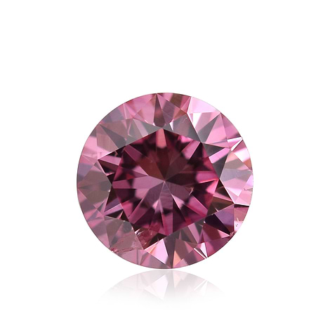 0.35 carat, Fancy Vivid Purple Pink, Round Shape, SI2 Clarity, GIA, SKU 194579
