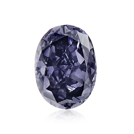 1.00 carat, Fancy Deep Violetish Blue, Oval Shape, SI1 Clarity, GIA, SKU 170113
