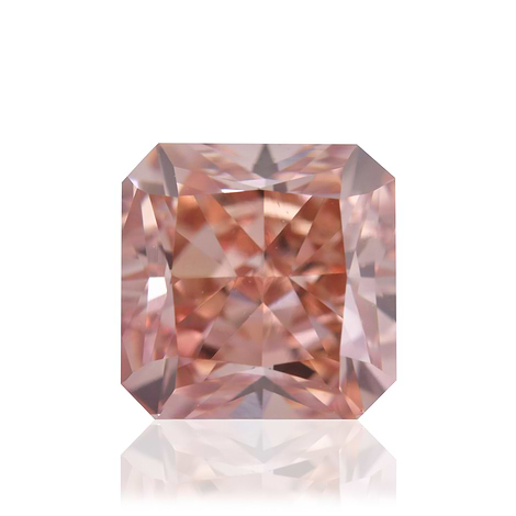 Large & Rare Ladies Platinum & GIA Certified Fancy Orangy Pink