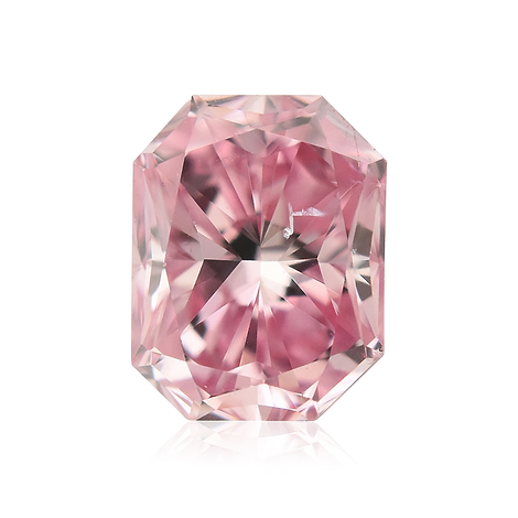 0.20 carat, Fancy Intense Purplish Pink Diamond, Radiant Shape 