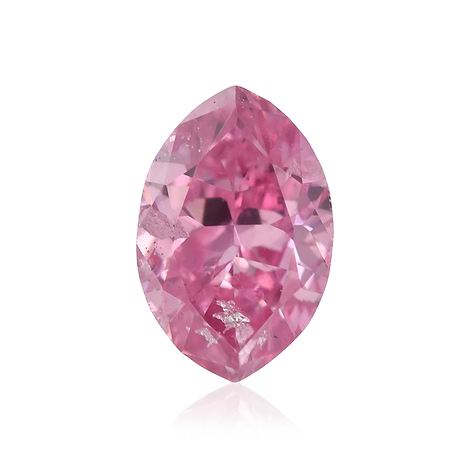 0.24 carat, Fancy Vivid Purplish Pink Diamond, Heart Shape, I1