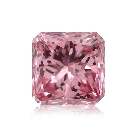 0.15 carat, Fancy Intense Purplish Pink Diamond, 5P, Radiant Shape