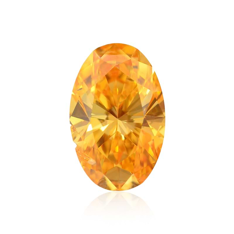 m48-0.086ct FANCY VIVID ORANG YELLOW si2-