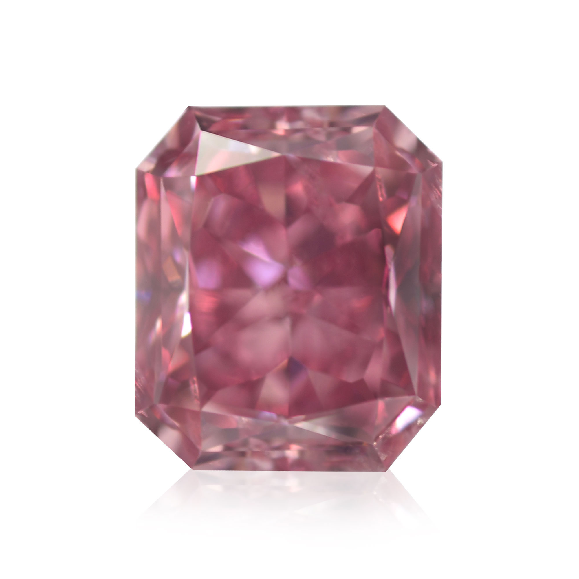 1.00 carat, Fancy Vivid Pink, Radiant Shape, SI2 Clarity, GIA, SKU 135737