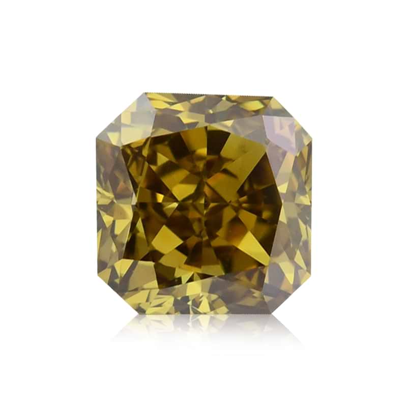 Fancy Dark Brown Greenish Yellow Diamond