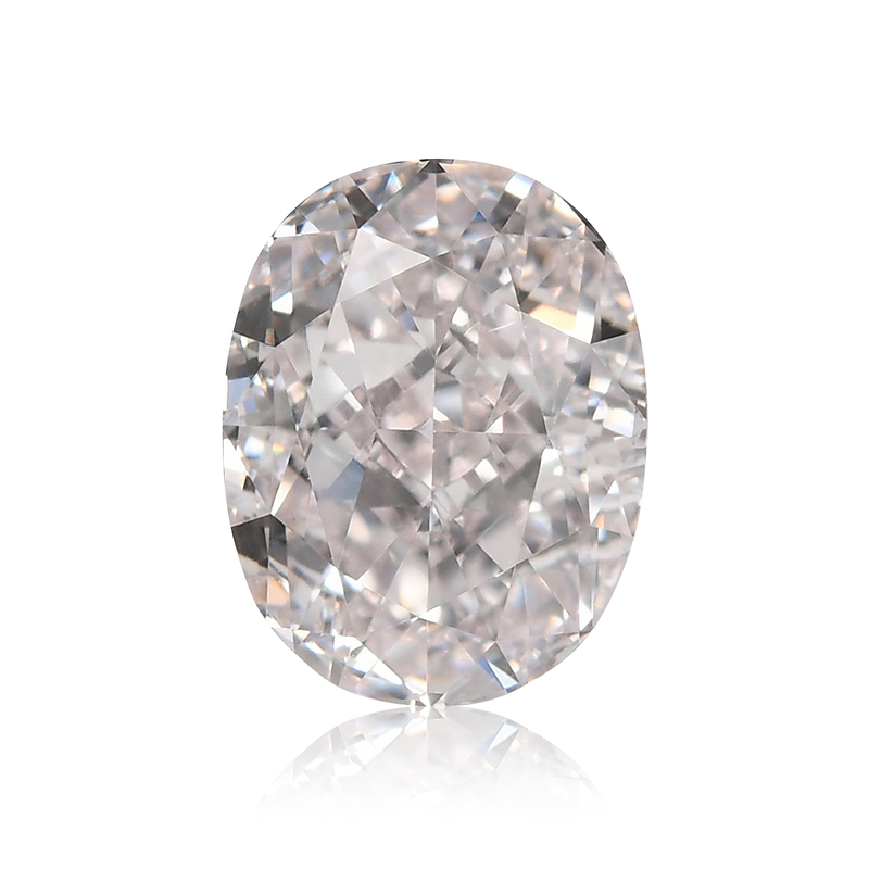 0.57 carat, Very Light Pink Diamond, Oval Shape, IF Clarity 0.57 carat, Very Light Pink Diamond, Oval Shape, IF Clarity