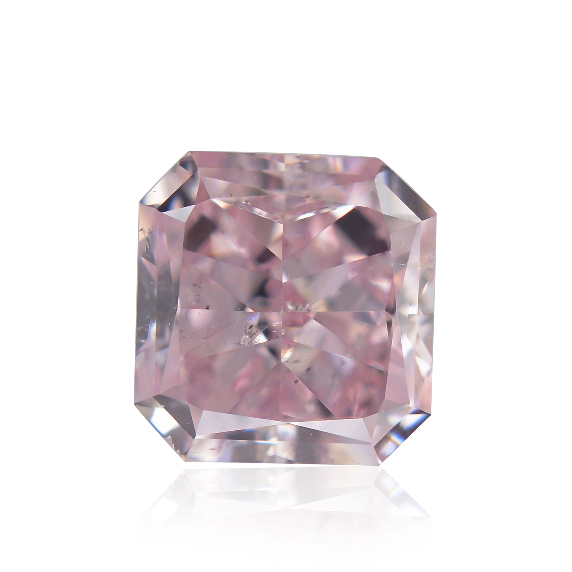 0.89 carat, Fancy Intense Purplish Pink Diamond, Radiant Shape, SI2  Clarity, GIA, SKU 319094