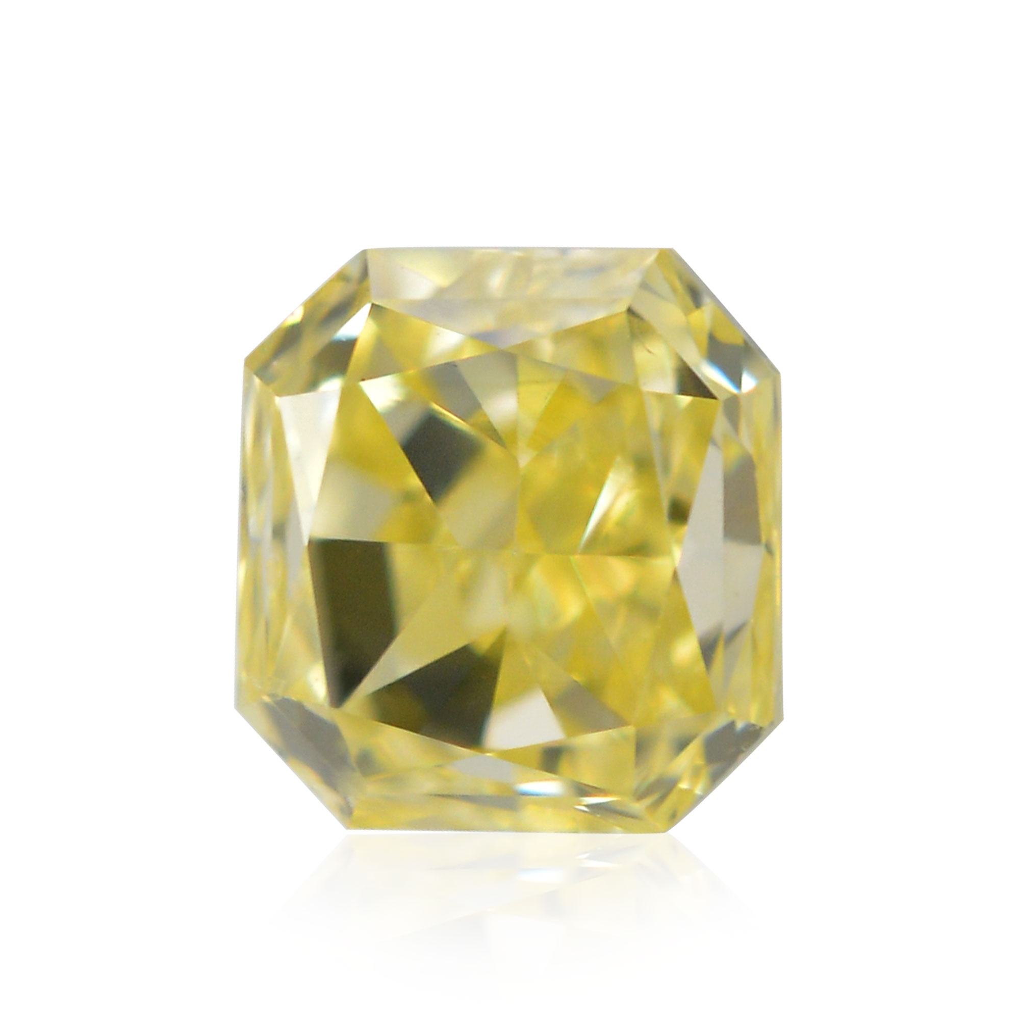 0.35 carat, Fancy Intense Yellow Diamond, Radiant Shape, VS2 Clarity, IGI,  SKU 319903