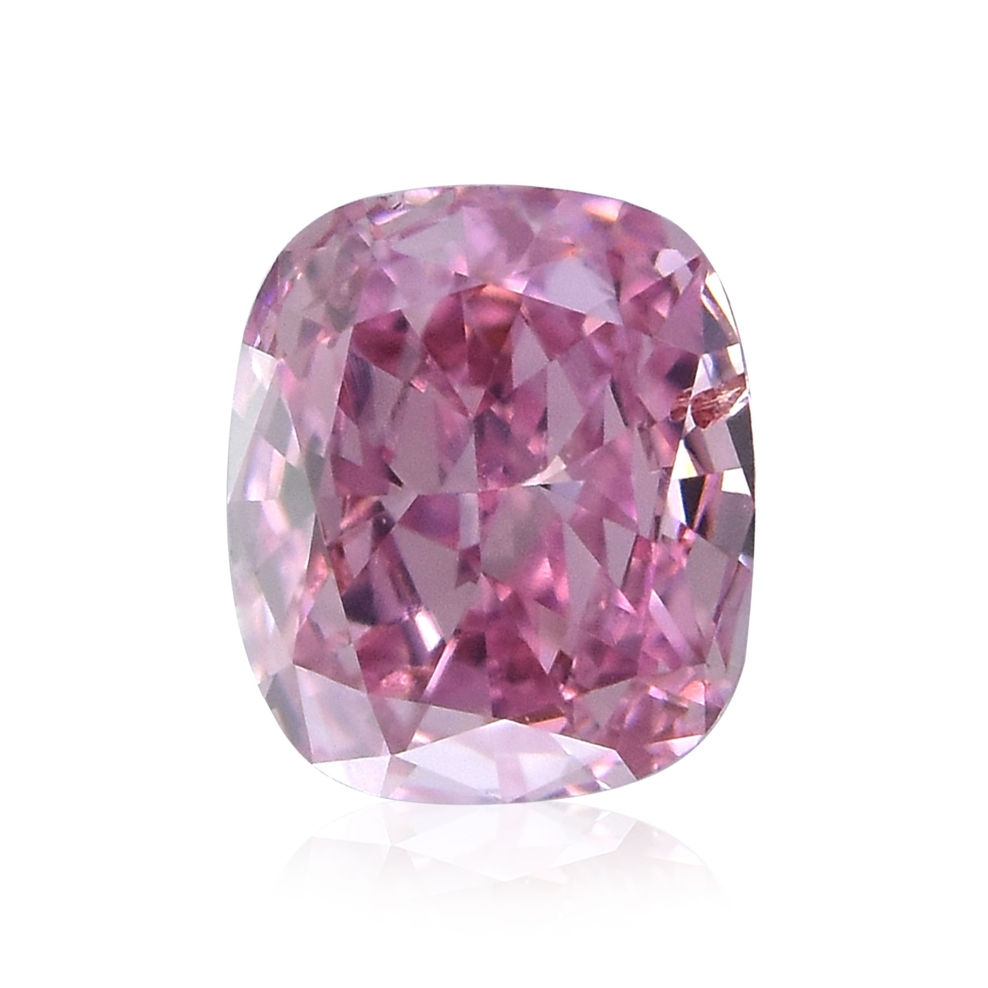 0.22 carat, Fancy Vivid Purplish Pink Diamond, Cushion Shape, SI2 Clarity,  GIA, SKU 348258