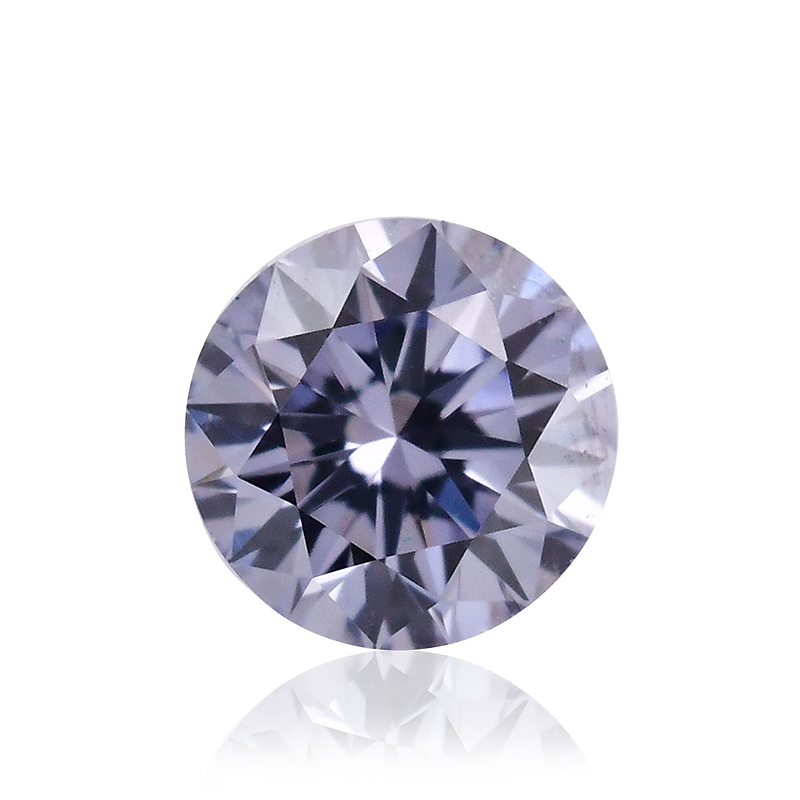 0.08 carat, Fancy Gray Violet Diamond, BL2, Round Shape, SI1 
