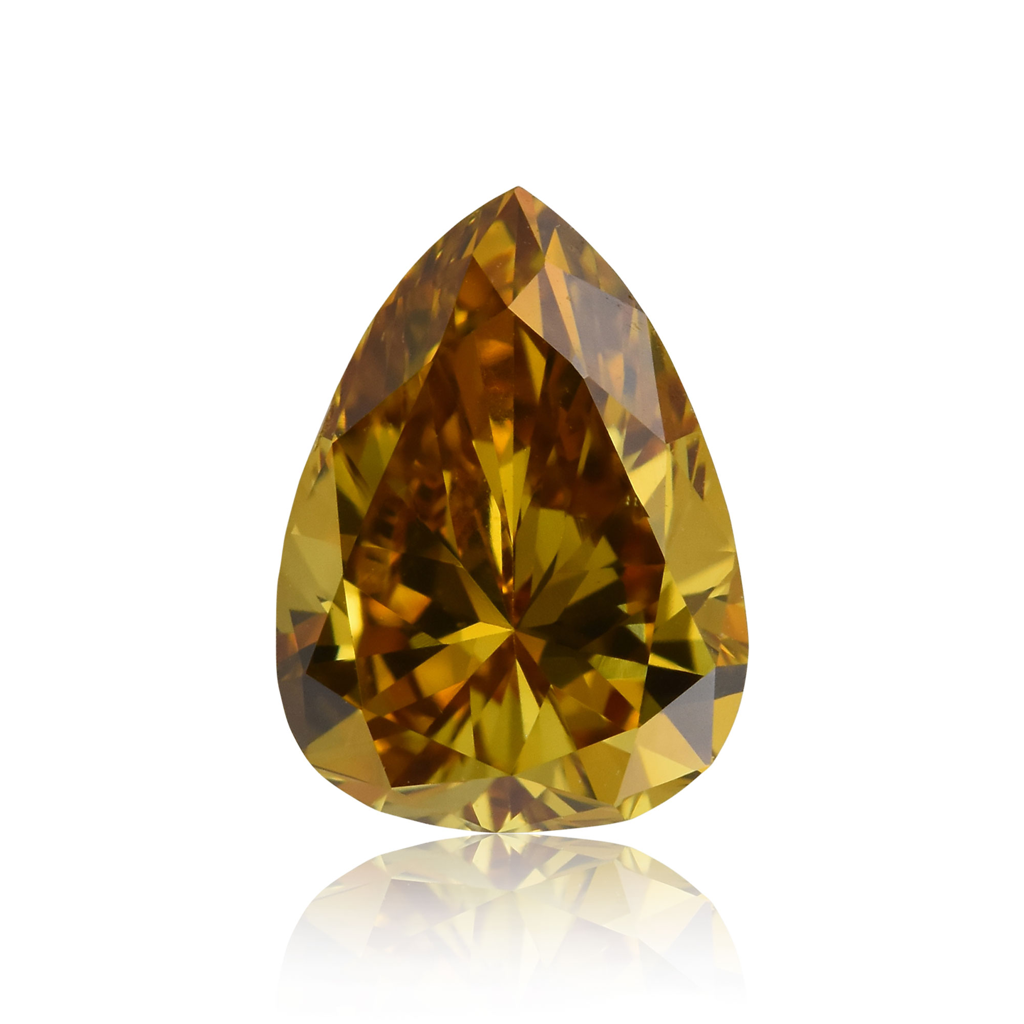 Fancy Deep Brownish Orangy Yellow Diamond