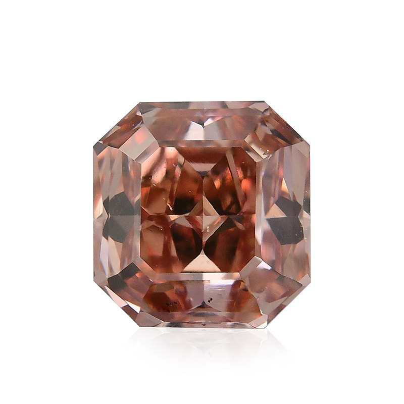 1.02 carat, Fancy Intense Orangy Pink Diamond, Radiant Shape, SI1 Clarity,  GIA, SKU 397589
