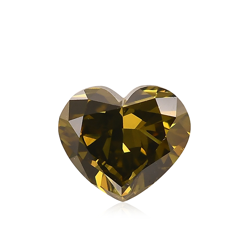 Yellow Diamond - Fancy Deep Brown Greenish Yellow, 2.13