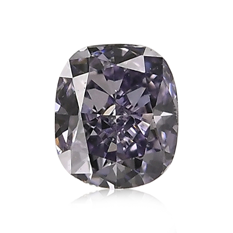 0.08 carat, Fancy Gray Violet Diamond, Cushion Shape, (VS2) Clarity, GIA,  SKU 450327