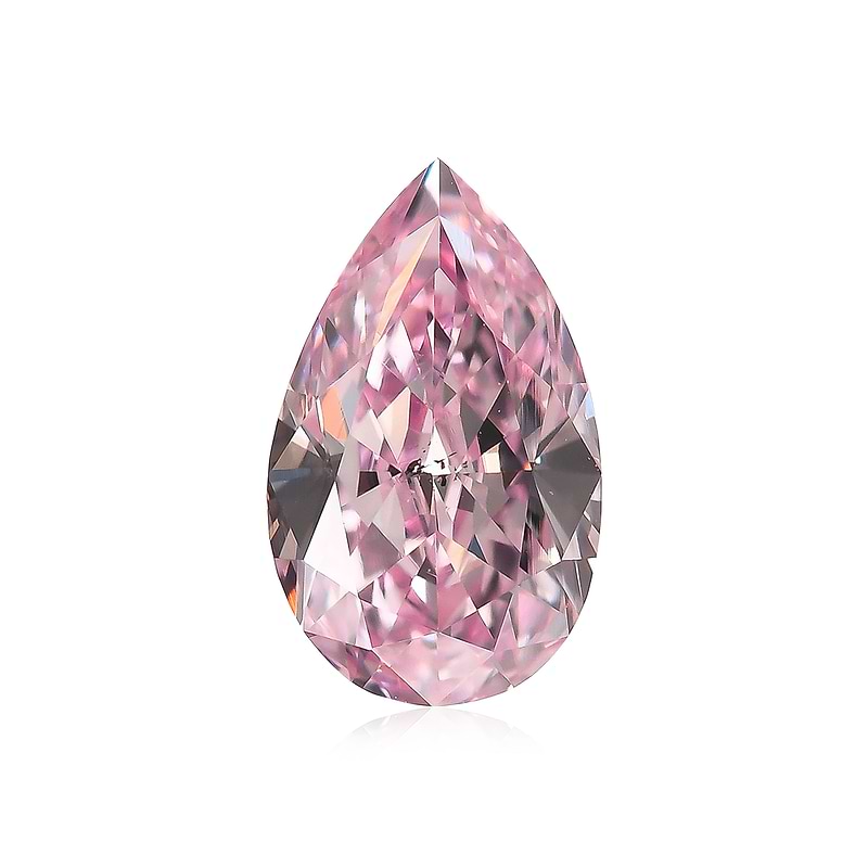 0.75 carat, Fancy Intense Purple Pink Diamond, 6PP, Pear Shape, SI2  Clarity, GIA & ARGYLE, SKU 465745