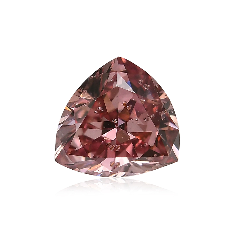 0.34 carat, Fancy Intense Pink Diamond, Triangle Shape, I1 Clarity, GIA,  SKU 470733