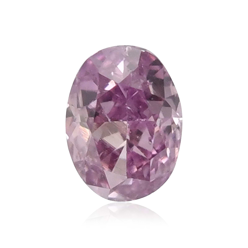 0.05 carat, Fancy Intense Purple Pink Diamond, Oval Shape, (SI1 ...