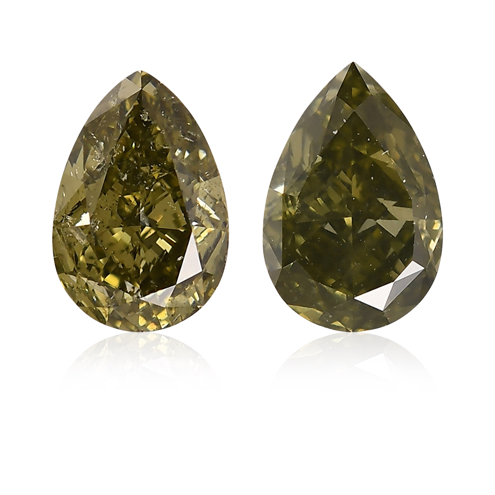 マラソン限定！ポイント5倍 FANCY DARK GRAY YELLOWISH GREEN 0.412ct