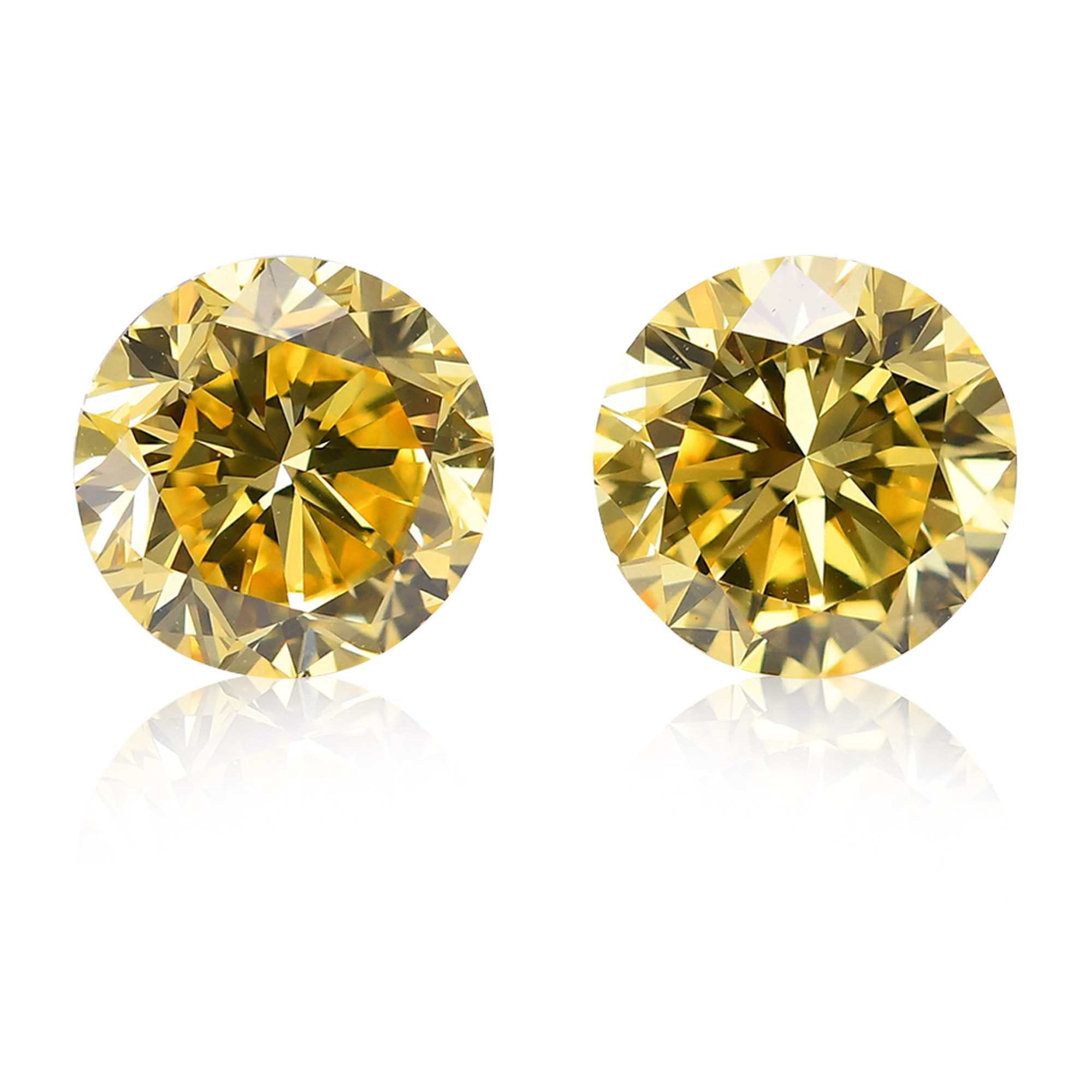 2.09 carat, Fancy Vivid Yellow Diamonds, Round Shape, VS2 Clarity, GIA, SKU  577226