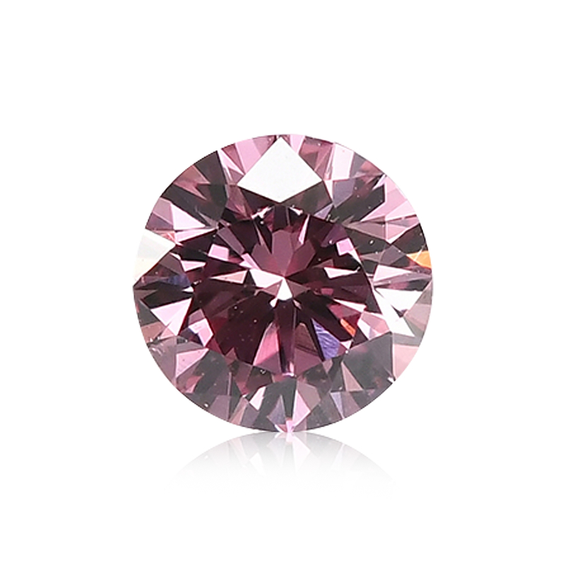 0.17 carat, Fancy Intense Pink Diamond, 4P, Round Shape, VS2 