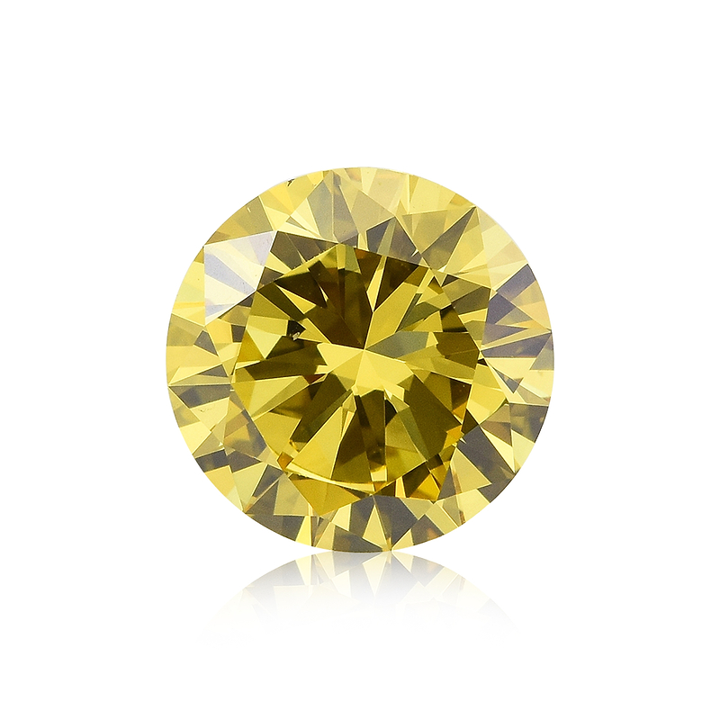 大人上品なおすすめコーデ 2.88 carat, Fancy Vivid Yellow Diamond, Round Shape, VS1 ダイヤモンド