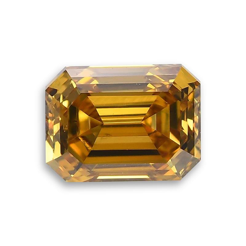 Fancy Deep Brownish Orangy Yellow Diamond