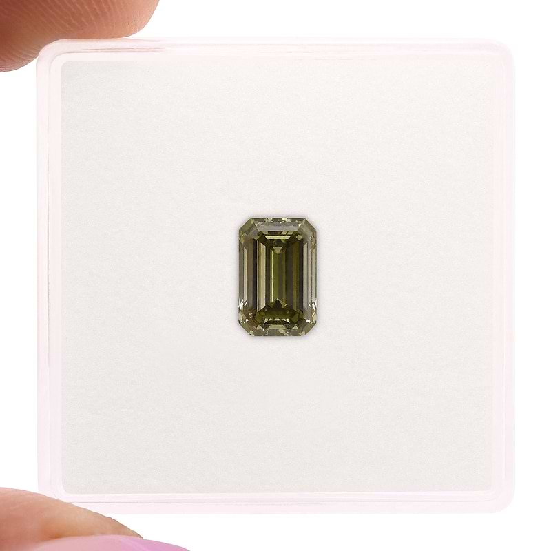 Fancy Dark Gray Greenish Chameleon Diamond  - 2