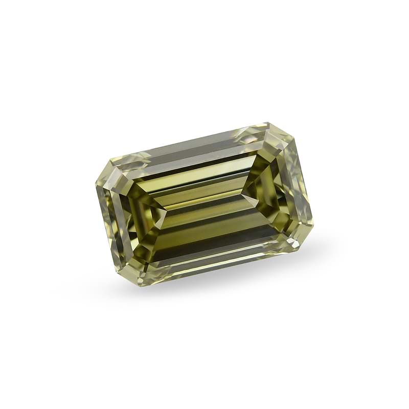 Fancy Dark Gray Greenish Chameleon Diamond