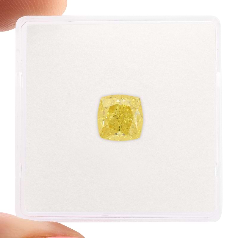 Fancy Intense Yellow Diamond  - 2