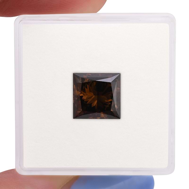Fancy Dark Orangy Champagne Diamond  - 2